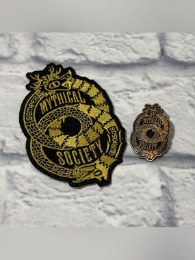 Good Mythical Morning Mythical Society patch + shirt pin